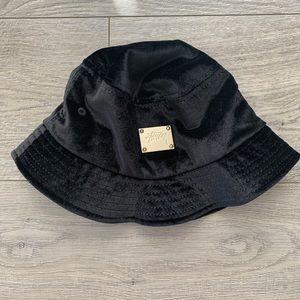 Black Velvet Bucket Hat